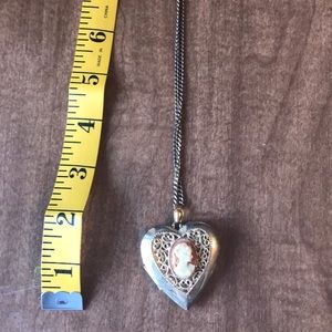 Gold plated cameo locket